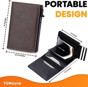 img 1 attached to 💼 TGWayne Technology Wallet: Sleek Premium Leather Card Holder for Ultimate Style and Security