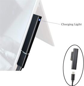 img 1 attached to 15V/3A Surface Charging Cable PD Adapter for Microsoft Surface Pro 7/6/5/4/3, Surface Laptop/Go/Book, Compatible with USB-C Cable and USB-C Charger/PD Charger/Charging Bank