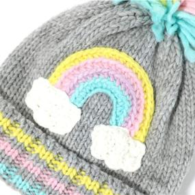 img 3 attached to Accsa Cute Unicorn Pony Knit Beanie Hat for Toddler Kids - Colorful & Novelty Design - Ideal for Ages