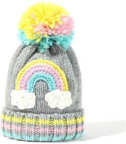 img 1 attached to Accsa Cute Unicorn Pony Knit Beanie Hat for Toddler Kids - Colorful & Novelty Design - Ideal for Ages