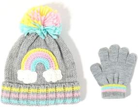 img 4 attached to Accsa Cute Unicorn Pony Knit Beanie Hat for Toddler Kids - Colorful & Novelty Design - Ideal for Ages