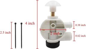 img 1 attached to iFJF 385314349 RV Water Valve Assembly: Ultimate Repair Kit for Sealand EcoVac Vacuflush Pedal Flush Toilets, Perfect Replacement for Dometic 385314349