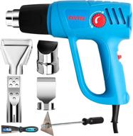 🔥 fixtec 1500w heavy duty heat gun kit - variable temperature control, overload protection, ideal for bbq, pvc tubing, crafts, and paint stripping logo