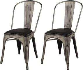 img 4 attached to GIA Armless Wooden Silver 1 Pack Furniture