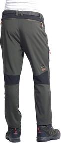 img 1 attached to 🏔️ TREKEK Men's Soft Shell Outdoor Hiking Pants - Winter Warm, Waterproof, Fleece-lined Hunting and Snow Ski Trousers