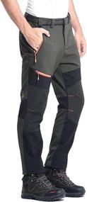 img 4 attached to 🏔️ TREKEK Men's Soft Shell Outdoor Hiking Pants - Winter Warm, Waterproof, Fleece-lined Hunting and Snow Ski Trousers