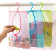 tfy 11.8 inch x 10.2 inch hanging mesh storage organizer bag with 360°rotation hanger for kitchen, bathroom, and wardrobe - pack of 3 логотип