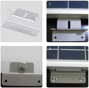 img 1 attached to 🔆 High-Quality Wigbow Solar Panel Mounting Z Brackets: Ideal for RVs, Boats, Roofs, Walls, and Off-Grid Solar Panel Installations - Set of 4 Units (2 Sets)