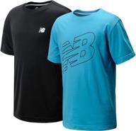 👕 улучшенная хлопковая футболка с полиэстером для мальчиков от new balance: превосходный комфорт и активная одежда логотип