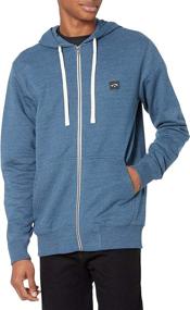 img 2 attached to Stay Warm in Style: Billabong Men's Classic Premium Full Zip Fleece Sweatshirt Hoodie