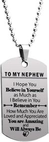 img 3 attached to Ankiyabe Inspirational Necklace Engraved Encouragement