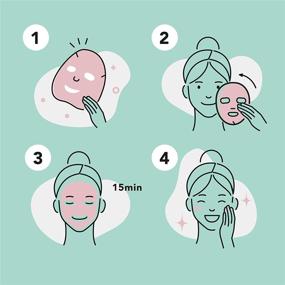 img 1 attached to 🌸 Celavi Collagen Facial Face Mask - 12-Sheets for Classic Korean Skincare