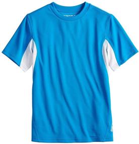 img 4 attached to ZeroXposur Boys Youth and Toddler Downdrift Swim Shirt - Sun Protection Rashguard Top with UPF 50+