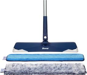 img 3 attached to Bona Premium Microfiber Floor Mop with Microfiber Cleaning and Dusting Pads