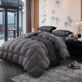 img 3 attached to SNOWMAN Luxurious Lightweight Comforter Hypo Allergenic Bedding