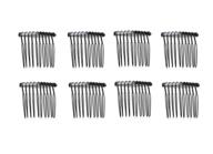 💇 10 pcs black wire hair clip combs with 10 teeth/4cm length - perfect for bridal wedding, parties, and veil hairstyles - bulk pack for women and girls logo