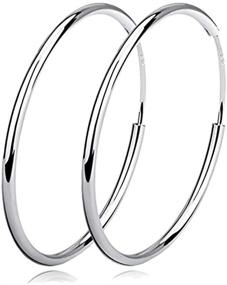 img 4 attached to YFN Sterling Polished Earrings Diameter