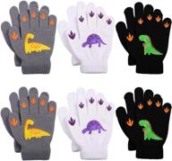 cooraby pairs gloves winter stretchy boys' accessories logo