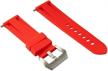 rubber watch strap 24 red logo