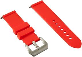img 3 attached to Rubber Watch Strap 24 Red
