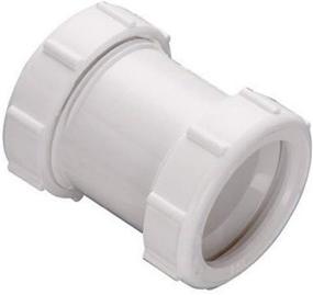 img 3 attached to 🚰 Plumb Pak 46WK Straight Extension Coupling Trap Adapter - Convenient 1-1/4 x 1-1/2-Inch Size, White Keeney Design