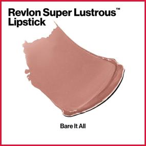 img 1 attached to 💄 Revlon Super Lustrous Lipstick - High Impact Nude/Brown Lipcolor with Moisturizing Formula, Infused with Vitamin E and Avocado Oil - Pack of 1, Bare It All (755), 0.14 oz