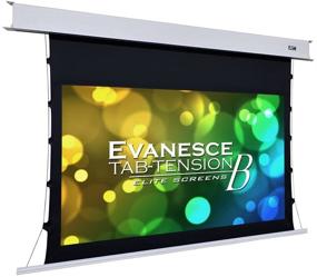 img 4 attached to 🎥 Экран Elite Screens Evanesce Tab-Tension B, 120 дюймов по диагонали 16:9, поддержка 4K / 8K HD, встроенный потолочный электрический выдвижной экран с тензионной системой, матовая белая проекционная поверхность, модель ETB120HW2-E8.