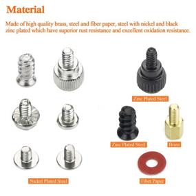 img 2 attached to 💻 360-Piece Computer Standoffs Screws Assortment Kit for Hard Drive, Computer Case, Motherboard, Fan, Power Graphics - HELIFOUNER