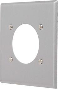 img 3 attached to 🔌 Leviton 4934 2-Gang Flush Mount Device Receptacle Wallplate: Standard Size Steel Wallplate with Aluminum Mount, 2.15 Inch Diameter