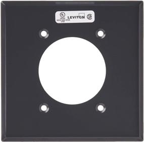 img 2 attached to 🔌 Leviton 4934 2-Gang Flush Mount Device Receptacle Wallplate: Standard Size Steel Wallplate with Aluminum Mount, 2.15 Inch Diameter
