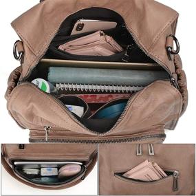 img 3 attached to Backpack UTO Rucksack Convertible Shoulder Women's Handbags & Wallets for Totes