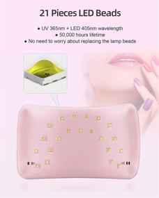 img 3 attached to 💅 Гель UV LED лампа для ногтей от SUNUV - SUN8 Сушилка для ногтей с автоматическим датчиком, 36 Вт гель-выжигальник и 3 регулируемых таймера