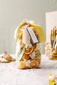 img 2 attached to 🍋 ANDALUCA Lemon Zest & Thyme Scented Potpourri: Californian-Made, 20 oz Bag + Fragrance Vial, Citrus Spice Aroma