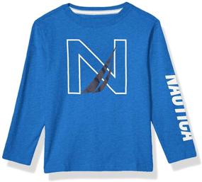 img 2 attached to Nautica Sleeve Graphic White Small Boys' Clothing in Tops, Tees & Shirts