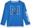 nautica sleeve graphic white small boys' clothing in tops, tees & shirts logo