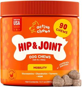 img 4 attached to 🐶 Glucosamine for Dogs Soft Chews: Ultimate Hip & Joint Supplement with Chondroitin, Turmeric, MSM, Vitamin E - Enhanced Mobility Support for Small, Large Breed & Senior Dogs