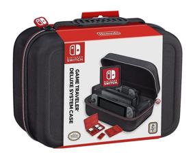 img 4 attached to 🎮 Официальный чехол-кейс для системы Nintendo Switch - высшая защита в путешествиях - черный баллистический нейлон
