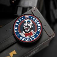 neo tactical gear captain spaulding tutti fuckin fruity house of 1000 corpses the devils rejects pvc rubber morale patch - hook backed military morale patch for fans and collectors logo