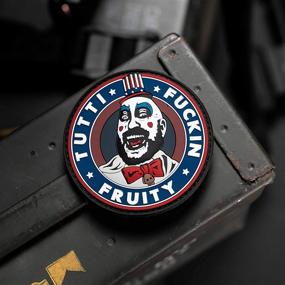 img 2 attached to NEO Tactical Gear Captain Spaulding Tutti Fuckin Fruity House of 1000 Corpses The Devils Rejects PVC Rubber Morale Patch - Hook Backed Military Morale Patch for Fans and Collectors