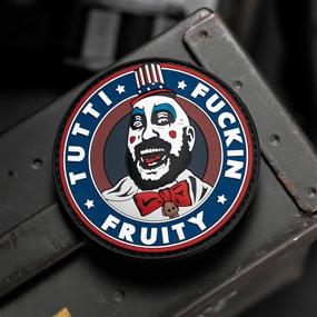 img 1 attached to NEO Tactical Gear Captain Spaulding Tutti Fuckin Fruity House of 1000 Corpses The Devils Rejects PVC Rubber Morale Patch - Hook Backed Military Morale Patch for Fans and Collectors