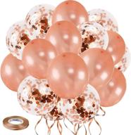 uchioce 70 pack rose gold balloons: perfect decorations for girls, women, and all occasions! logo