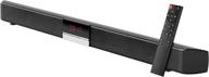 🔊 bluetooth soundbar for tv - home theater sound bar with subwoofer, surround sound system & remote control, connects to bluetooth, aux, optical fiber, usb - wall mountable logo