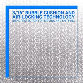 img 3 attached to 📦 Bubble Cushioning Wrap Rolls, 3/16" x 12" x 15' ft Total, Perforated Every 12" for Packaging, Shipping, and Mailing Supplies