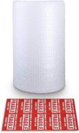 📦 bubble cushioning wrap rolls, 3/16" x 12" x 15' ft total, perforated every 12" for packaging, shipping, and mailing supplies логотип