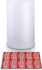 img 4 attached to 📦 Bubble Cushioning Wrap Rolls, 3/16" x 12" x 15' ft Total, Perforated Every 12" for Packaging, Shipping, and Mailing Supplies