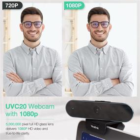 img 2 attached to 📷 Yealink UVC20 Webcam: Teams & Zoom Certified 1080P HD Web Camera with Mic for PC – Plug and Play Streaming, Conference, Skype, Business, Gaming, Recording