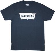 👕 levis batwing t-shirt heather large: trendy men's clothing and comfortable shirts logo