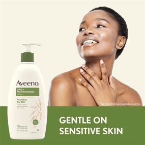 img 1 attached to 🌿 Aveeno Daily Moisturizing Body Lotion: Soothing Oat & Rich Emollients for Dry Skin, Fragrance-Free - 18 fl. Oz