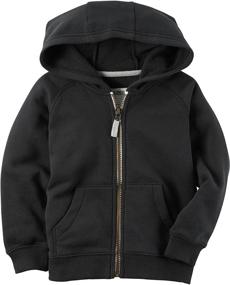 img 1 attached to 🧥 Carters Boys' Classic Fleece Zip Up Jacket with Convenient Pockets