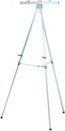 📋 quartet heavy duty flipchart or display easel: 66" max height, 35 lbs. max weight, silver aluminum logo